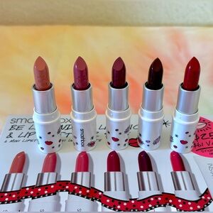 Smashbox-Super Cute Lipstick MINI Set - Bold Red/Pink Hues - 5 Pc Set